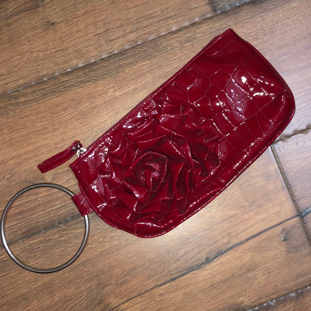 Chateau Burgundy-Red Wristlet